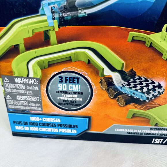 WowWee Power Treads Hyperdrive Zipline Car Set Race Track Playset 1 Vehicle 5562 - Picture 3 of 8